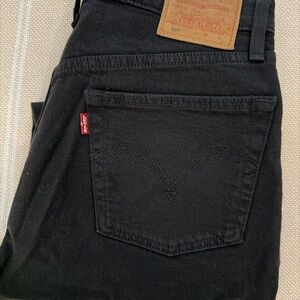 Levi's premium 501 Black Straight Leg Jeans women’s size 28